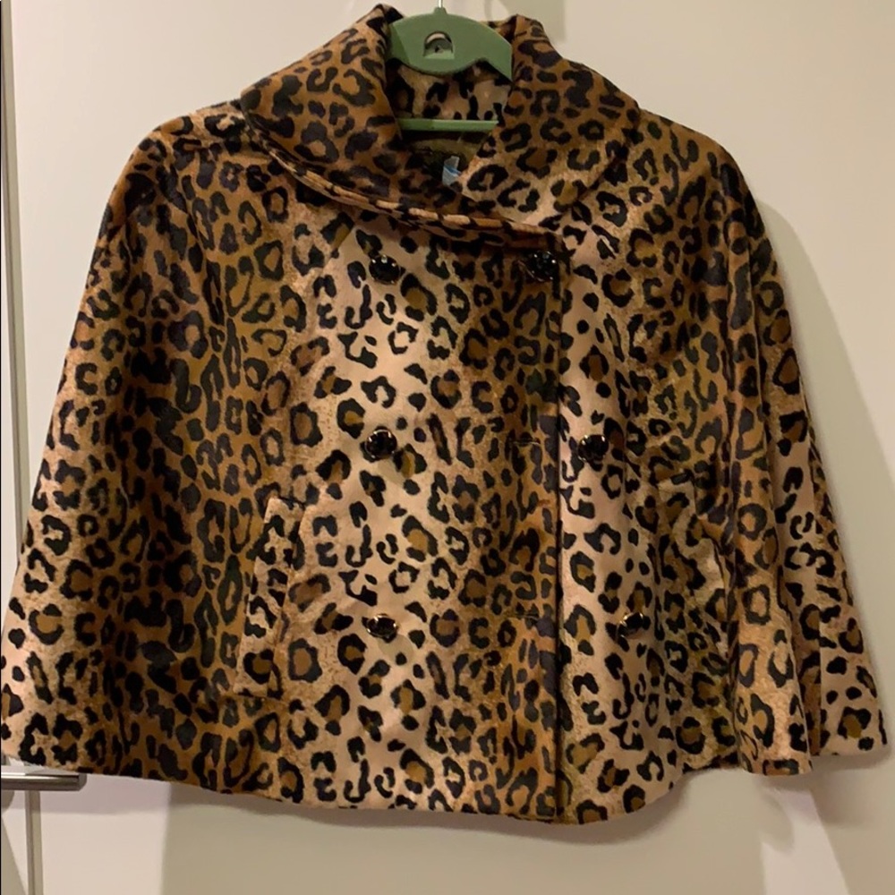 Faux fur shoshanna capelet